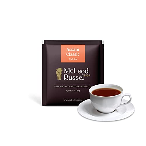 McLeod Russel 1869 - Assam Classic | 15 Pyramid Tea Bags | Golden Tips Orthodox Tea | Second Flush | Black Loose Leaf | Farm Fresh | 30g