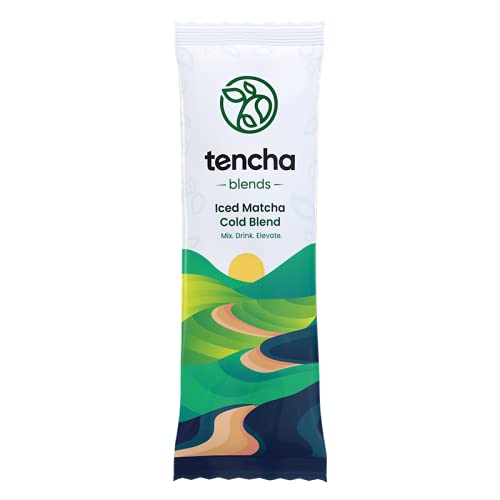 Tencha Blends Iced Matcha Cold Blend | Japanese Matcha Green Tea for Energy & Focus, No Preservatives | Stay Active 6 Hours Straight | Pack of 10 Sachets