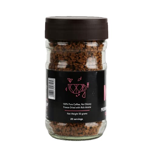 SLAY Now Premium Instant Coffee | No Chicory 100% Pure Coffee | 50g Jar | Pack of 1 | No Equipment Needed | Classic Blend