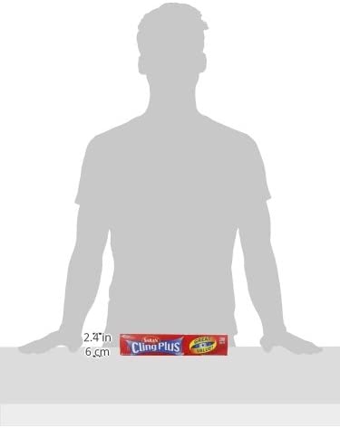 Saran Cling Plus Plastic Wrap, 200 Sq Ft, 1 Count (Pack of 1)