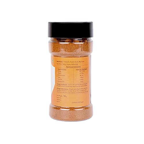 Malikaz' The Royale Taste Garam Masala Jar, 90 g | 100% Natural | A Unique Blend of Roasted Whole Spices | Easy to add a Special Warmth to Any Recipe |