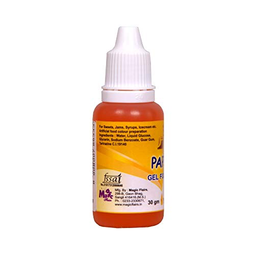 Papilon Concentrated Gel Food Color, 6 X 30 g