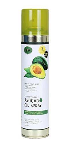 Black & Green Extra Virgin Avocado Oil Cooking Spray, 250ML, Chemical Free. 300°C Smoke Point, for High Heat Cooking, Baking and Frying