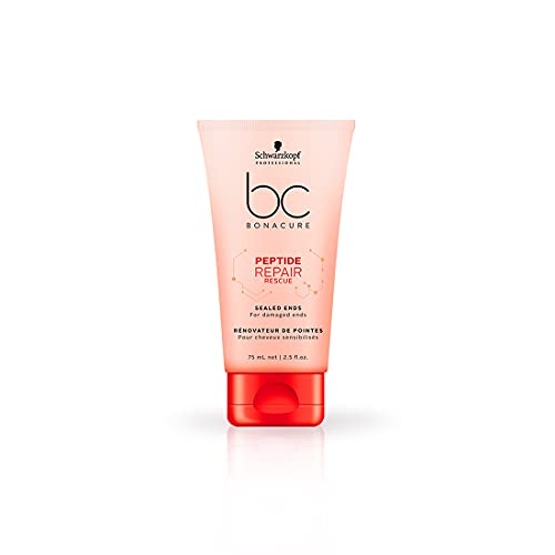 Schwarzkopf Professional Bonacure Peptide Repair Rescue Sealed Ends | For Preventing Split Ends | 75 ml