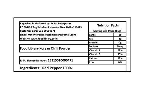 Food Library The Magic of Nature Gochugaru Korean Chilli Powder, 100g