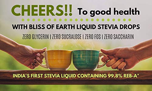Bliss of Earth 30ml Original 99.8% REB-A Stevia Drops Liquid, New Improved Taste, Zero GI Glycerine Free Keto Sugar Free Sweetener in Glass Bottle