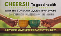 Bliss of Earth 30ml Original 99.8% REB-A Stevia Drops Liquid, New Improved Taste, Zero GI Glycerine Free Keto Sugar Free Sweetener in Glass Bottle