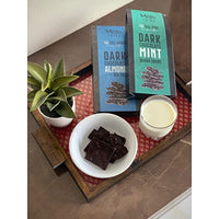 Mojo Bar Thins - 45% Dark Chocolate Almond With Sea Salt (Vegan, Portion Controlled), 100 GM
