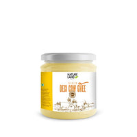 Natureland Organics Premium Cow Ghee 400 Ml - 100% Organic Indian Desi Cow Ghee