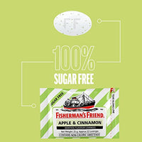 Fisherman's  Friend Sugar Free Mouth Freshener - Apple & Cinnamon - Fresh and Fruity Lozenges 25g