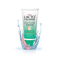 Lacto Calamine Aloe Vera Gel with 99% Pure Natural Aloe Vera, Vitamin E and Glycerin for non-sticky hydration and cooling effect. Lightweight. Soothes and Nourishes skin. No Parabens, No Sulphates - 150 g - Pack of 1