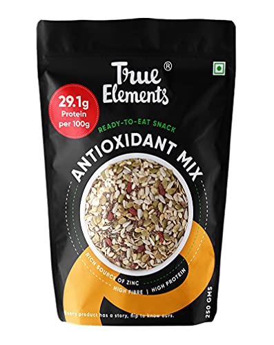 True Elements Antioxidant Seeds Mix 250g - Seeds for Eating | Diet Snacks | Mix Seeds for Weight Loss