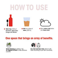 Neuherbs Apple Cider Vinegar with Mother Vinegar, Raw, Unfiltered and Undiluted - 350 ml