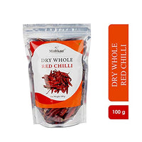 Malikaz' The Royale Taste Dry Whole Red Chilli Pouch, 100 g | Fiery | 100% Natural | No Additives | Easy to add Balance and Color to Any & All of Your Food |