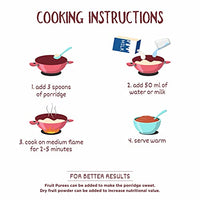 EverMaa Organic Ragi Banana Almond Cereal |Food for 6 months and above | Rich in Iron, Calcium, Fibre and Vitamin E | 200gm