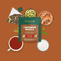 VAHDAM, Chai Tea Sampler, 5 TEAS - Tea Variety Pack | Assorted Chai Tea Bags | Cardamom Tea Bags, Cinnamon Tea Bags, Turmeric Masala Chai Tea Bags | 20 Ct | Tea Gift Set