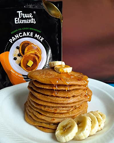 True Elements Pancake Mix 250g - With 20% Millet (Jowar) | 2-Minute Pancakes | No Maida | No Baking Soda | No Added Sugar