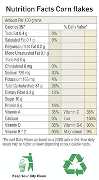 Natureland Organics Corn Flakes 200 Gm - Organic Healthy Flakes