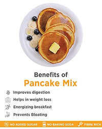 True Elements Pancake Mix 250g - With 20% Millet (Jowar) | 2-Minute Pancakes | No Maida | No Baking Soda | No Added Sugar