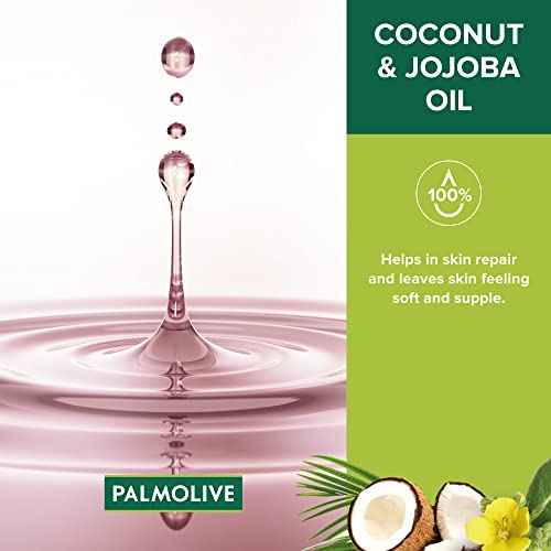Palmolive Luminous Oil Enriching Body Wash for Women, Gel Based Shower Gel with Coconut & Jojoba Oil - pH Balanced, No Parabens, No Silicones, 250 ml Bottle