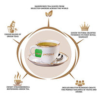 Twinings Green Tea Strawberry, 25 Teabags, Green Tea, Sweet Subtle Flavour of Strawberry