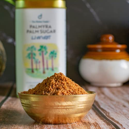 The Divine Foods | Organic Palmyra Palm Sugar | Natural Sweetener, Sugar Alternative | Unrefined | Sugar for Coffee, Tea & Recipes | Vegan | Organic | Non GMO (250 gm)