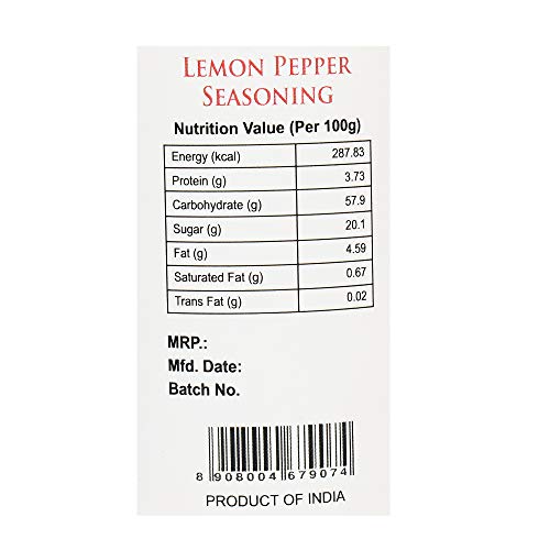 Planter's  Blend Lemon Pepper Seasoning, 120 g [All Natural, Zesty & Lively]