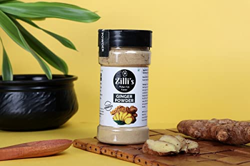 Zilli's  Red Onion Powder, Ginger Powder (Adrak /Sunth) & Garlic Powder (100g x 3 = 300g) - for Cooking & Baking, Everyday Use Natural Powder, Vegan, Gluten Free, No Preservatives - [Essential Combo Pack]