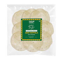 Delight Foods Karnataka Special Papads & Fried Accompaniments (Akki Happala (Rice Flour Papad) 400g)
