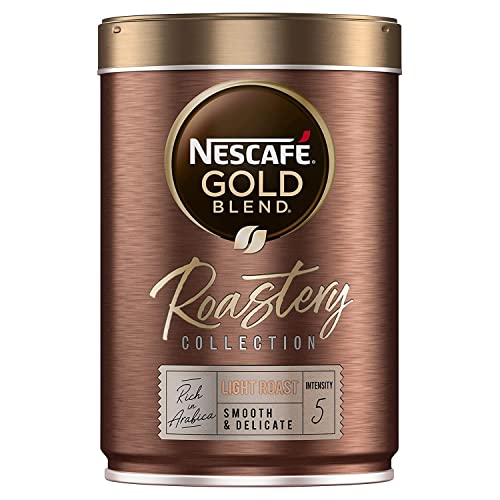 Nescafe Gold Blend Roastery Collection Light Roast Smooth & Delicate Coffee, Brown & Gloden, Caramelised Honey, 100 g,12465135