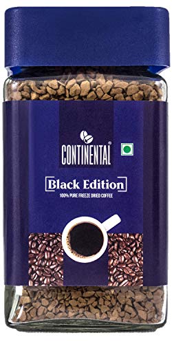 Continental Coffee Black Edition Freeze Dried Pure Instant Coffee Powder 100g Jar | Cold Coffee | Black Coffee |