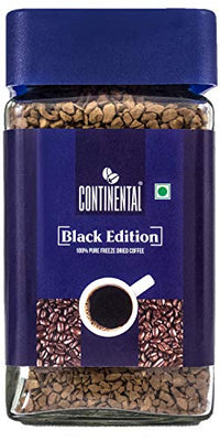 Continental Coffee Black Edition Freeze Dried Pure Instant Coffee Powder 100g Jar | Cold Coffee | Black Coffee |