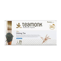 Teamonk Wa High Mountain Oolong Tea - 25 Biodegradable Pyramid Tea Bags Filled With Whole Loose Leaves. Promotes Weight Loss and Boosts Metabolism