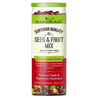 NourishVitals Anti Oxidant Breakfast/Snacks Seed and Fruit Mix (Pumpkin, Raisins, Sunflower, Peach), 150 g (NAUVITAL144)