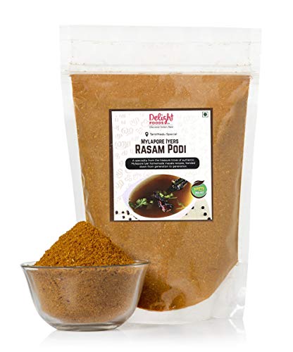 Delight Foods Mylapore Iyer's  Rasam Podi 350g - Ready Masalas | Mixed Spices | Tamil Nadu Special | NO PRESERVATIVES