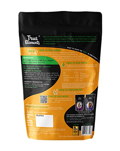True Elements Pancake Mix 250g - With 20% Millet (Jowar) | 2-Minute Pancakes | No Maida | No Baking Soda | No Added Sugar
