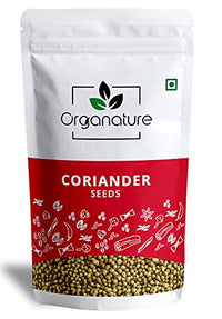 Organature Pure and Natural Coriander Seeds / Whole Dhaniya Seeds Indian Masala Pack of - (400 Grams)