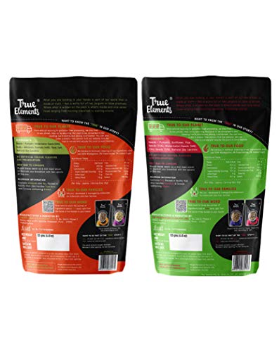 True Elements Seeds Combo for Eating 250g (Protein Mix Seeds 125g + 5 in 1 Seeds Mix 125g) - Protein Snacks | Nuts and Seeds