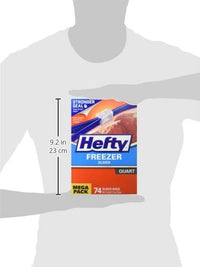 Hefty Slider Freezer Storage Bags, Quart Size, 74 Count Quart - 74 Count