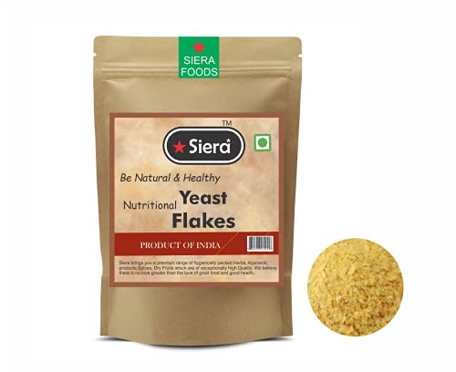 Siera Nutritional Yeast Flakes (Also Known As Nooch), Gluten Free, Nutty Flavour, NON-GMO - 200g