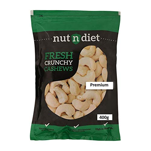 nutndiet Fresh Crunchy Cashews Premium Wholes (400g)…