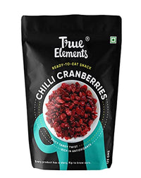 True Elements Chilli Cranberries 125g - Antioxidant Rich Berries, Cranberry Dry Fruit