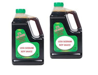 Kikkoman 38% Less Sodium Regular Soy Sauce Traditional Brewed 2 - 2qt./1.89L each