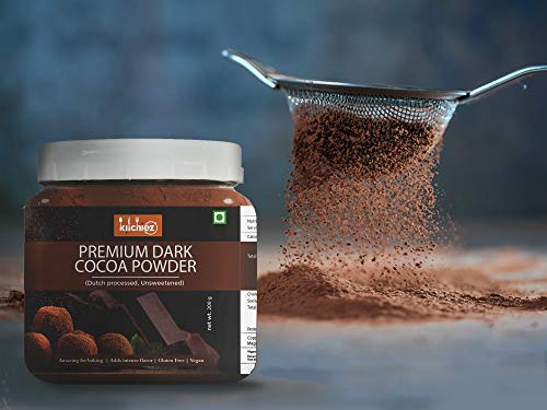 Kitchiez Cocoa Powder, 200g [Unsweetened, Premium Ghana Cocoa] (Dark Cocoa)