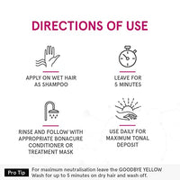 Schwarzkopf Professional Goodbye Yellow Neutralising & Anti-Yellow Sulfate Free Purple Shampoo | 300 Ml