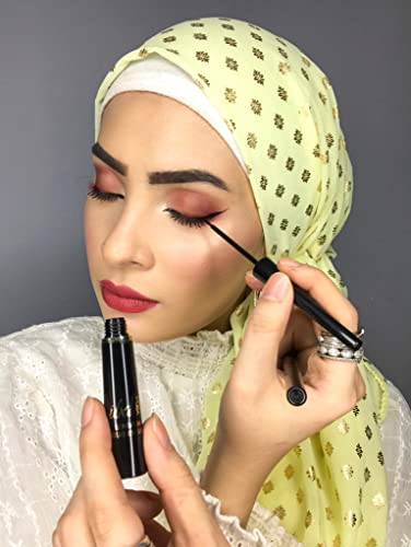 Iba Long Stay Liquid Eyeliner, Jet black, 6.5ml l Waterproof, Smudge Proof l Vegan & Cruelty Free