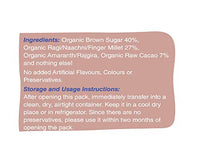 Early Foods - Organic Ragi & Chocolate Health Drink Mix for Kids 200g|Organic Chocolate Mix for Milk|Kids Drink