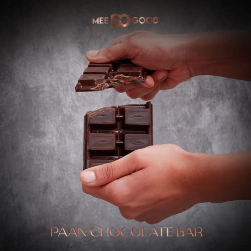 MeeSoGood Paan 65% Dark Premium Handmade Chocolate Bar with Gulkand, Dry Dates and more, Rich & Smooth Cocoa Solids and Rich in Cocoa Butter, 100 grams