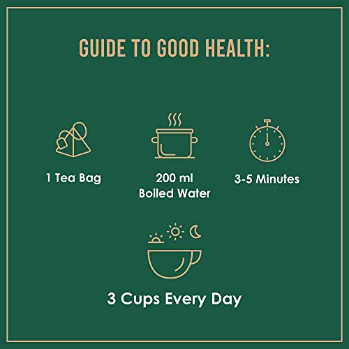 VAHDAM - Organic Ginger Lemon Green Tea -15 Green Tea Bags | Lemon Tea - Rich in Vitamin C | Certified Organic Detox Tea & Ginger Tea Aids Weight Loss