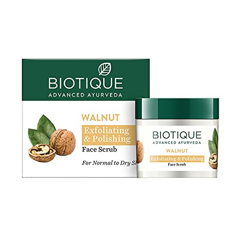 Biotique Walnut Exfoliating & Polishing Face Scrub For Normal to Dry Skin, 50g